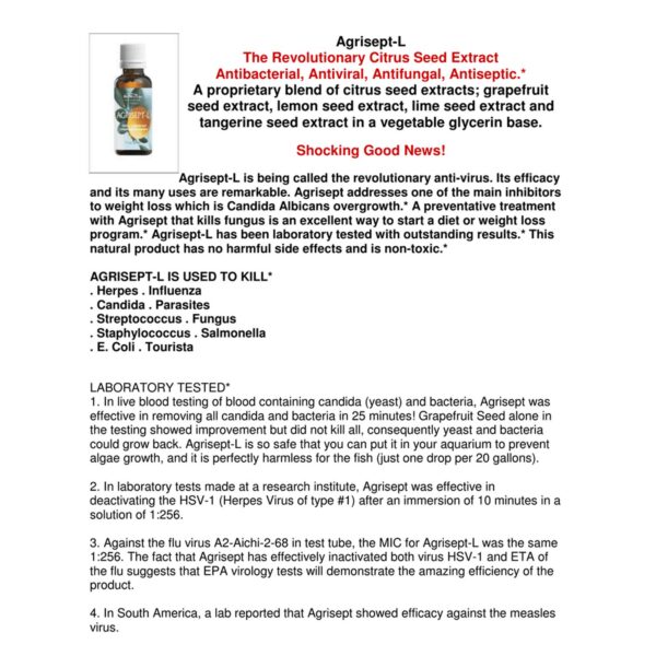 Nutri-Diem Agrisept L Antioxidante botella vista lateral