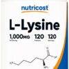 Nutricost L-Lisina 1000 mg frasco