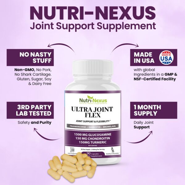 Etiqueta lateral de Nutri-Nexus Ultra Joint Flex