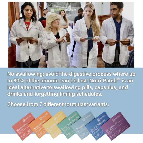 Parche aplicado en la piel