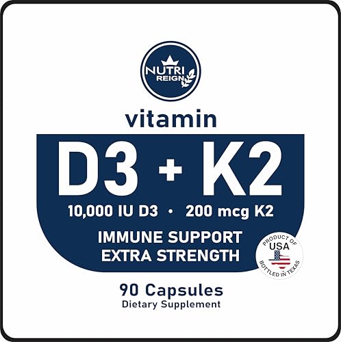 Etiqueta Nutri Reign D3 + K2