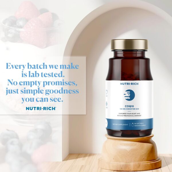 Etiqueta de Nutri-Rich CoQ10