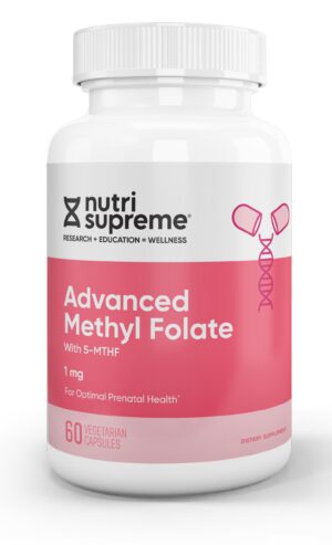 Nutri Supreme metil folato suplemento prenatal 60 cápsulas
