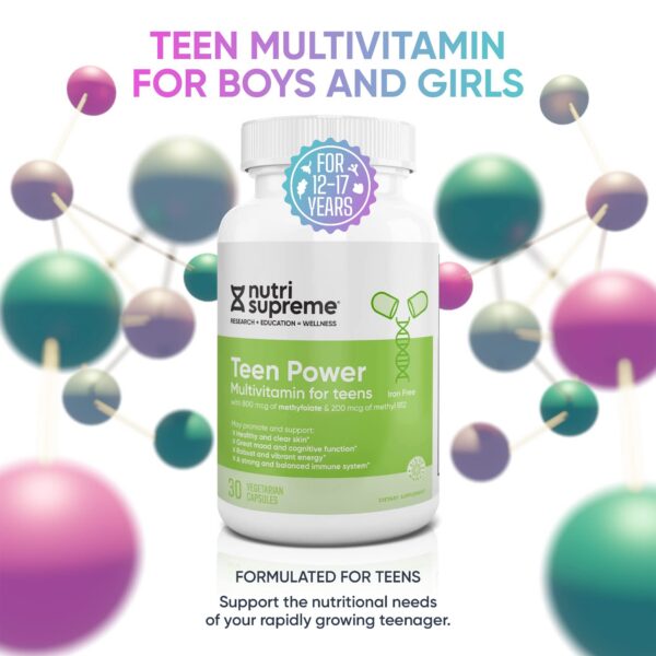 Cápsulas del multivitamínico para adolescentes