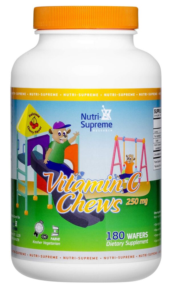 Version 1.0.0 Nutri Supreme Vitamin C chews sabor cereza 180 wafers