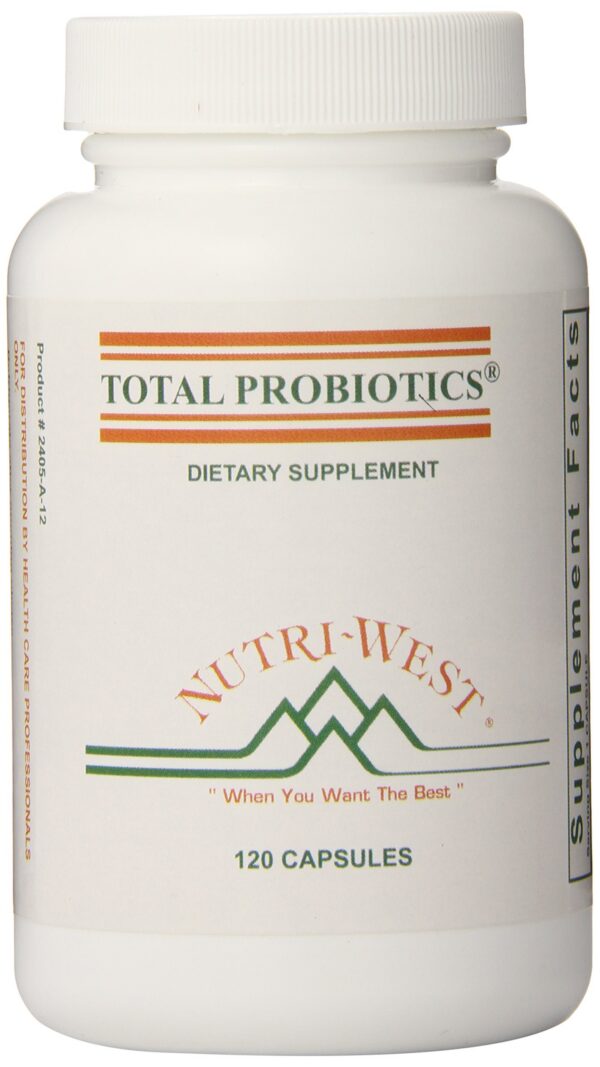 Version 1.0.0 Nutri-West Total Probióticos 120 cápsulas envase frontal