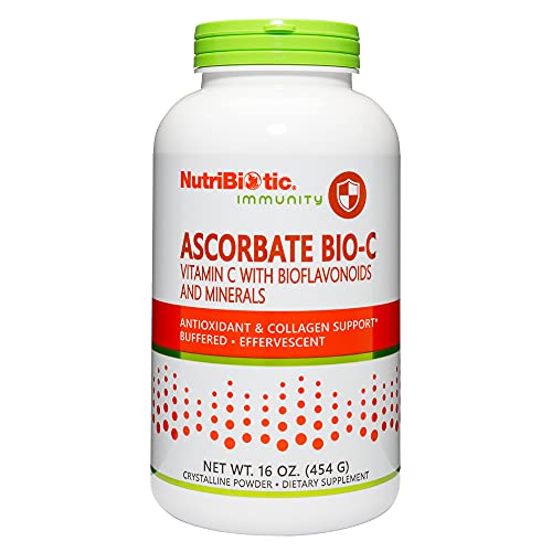NutriBiotic Ascorbate Bio-C polvo efervescente vitamina C envase frontal