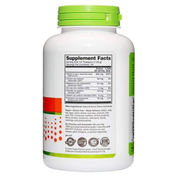 NutriBiotic Electro-C Limón - Recarga de electrolitos efervescente