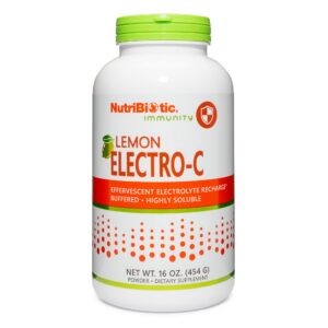 NutriBiotic Lemon Electro-C polvo vitamina c electrolitos 16 oz