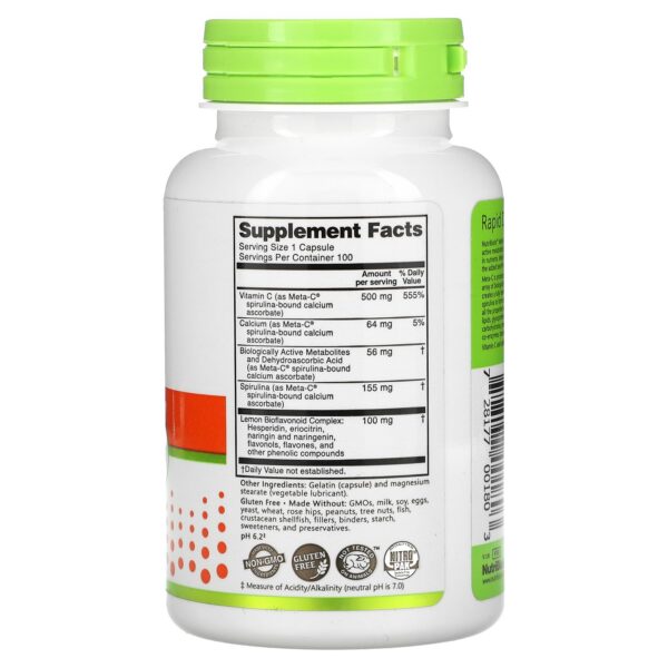Version 1.0.0 Etiqueta lateral Nutribiotic Meta-C 500 mg