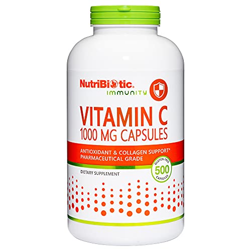 NutriBiotic suplemento vitamina c 1000mg 500 cápsulas