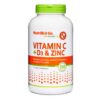 NutriBiotic Vitamina C D3 y Zinc cápsulas soporte inmune