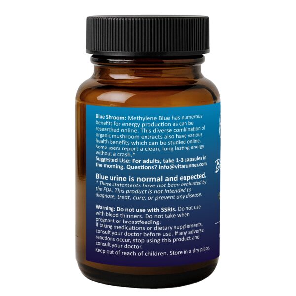 cápsulas Nutricel Azul de Metileno con hongos orgánicos