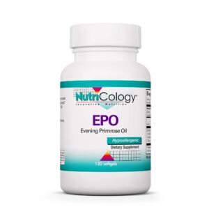 Nutricology aceite de onagra EPO envase 120 cápsulas