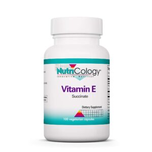 Nutricology cápsulas vitamina E succinate 400 IU antioxidante