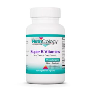 Version 1.0.0 Nutricology complejo super vitaminas b botella frasco