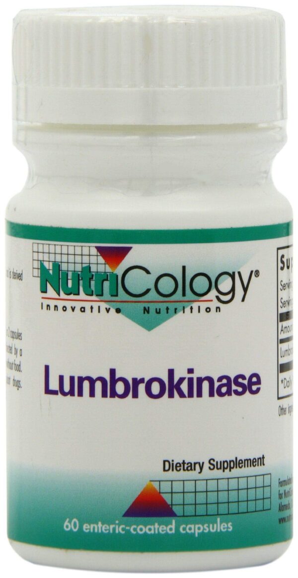 Frasco de Nutricology Lumbrokinase