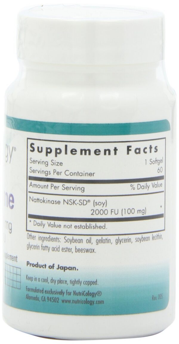 Softgels nattokinasa veganos