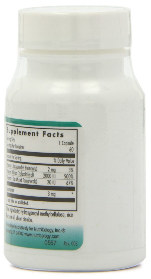 Presentación Nutricology Super D3 suplemento vitamina D3