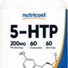 Version 1.0.0 Nutricost 5-HTP cápsulas frente