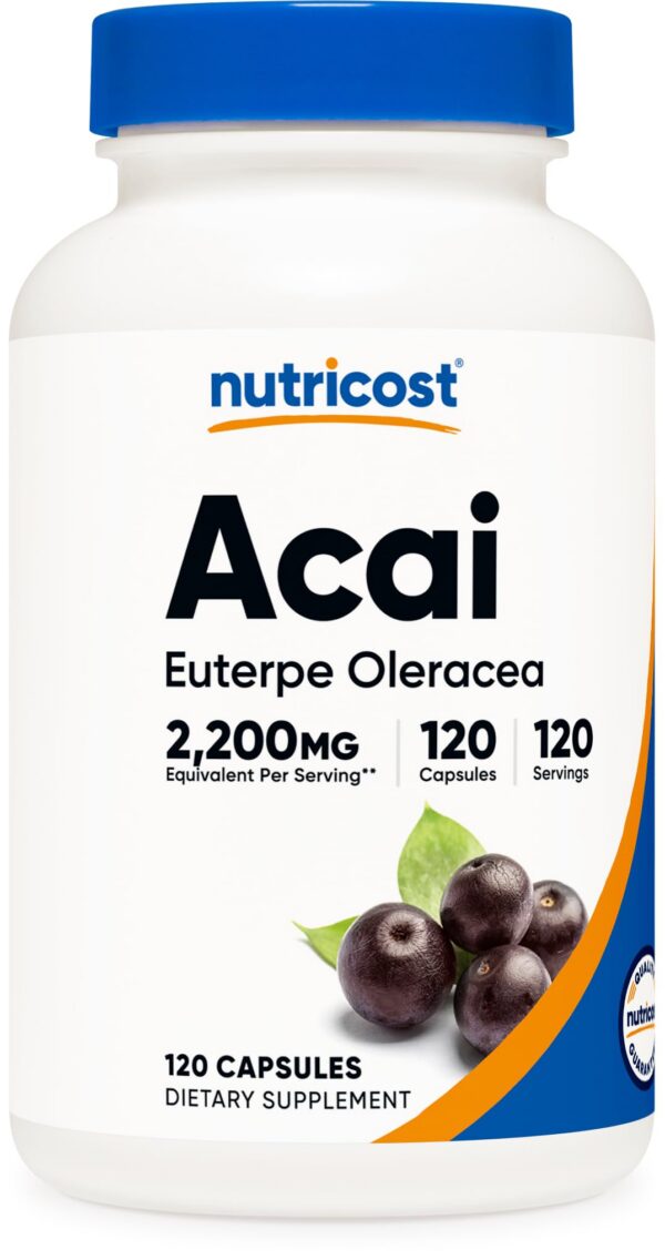 Nutricost acai 550 mg por cápsula