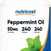 Version 1.0.0 Nutricost aceite de menta softgels botella 240 cápsulas