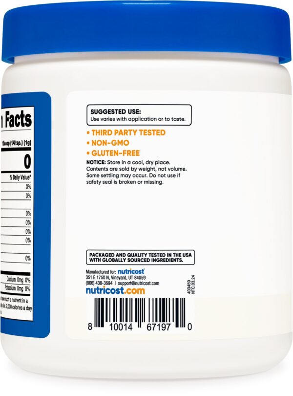 Version 1.0.0 Frasco de ácido málico Nutricost