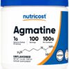 Frasco Nutricost Agmatina 100 gramos polvo puro