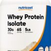 Envase Nutricost Aislado de Proteína de Suero sin sabor 5 libras