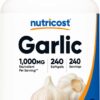 Nutricost ajo 1000 mg 240 cápsulas blandas envase frontal