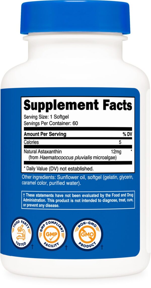 Cápsulas de astaxanthin Nutricost