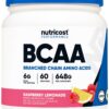 Nutricost BCAA frasco con sabor frambuesa limonada