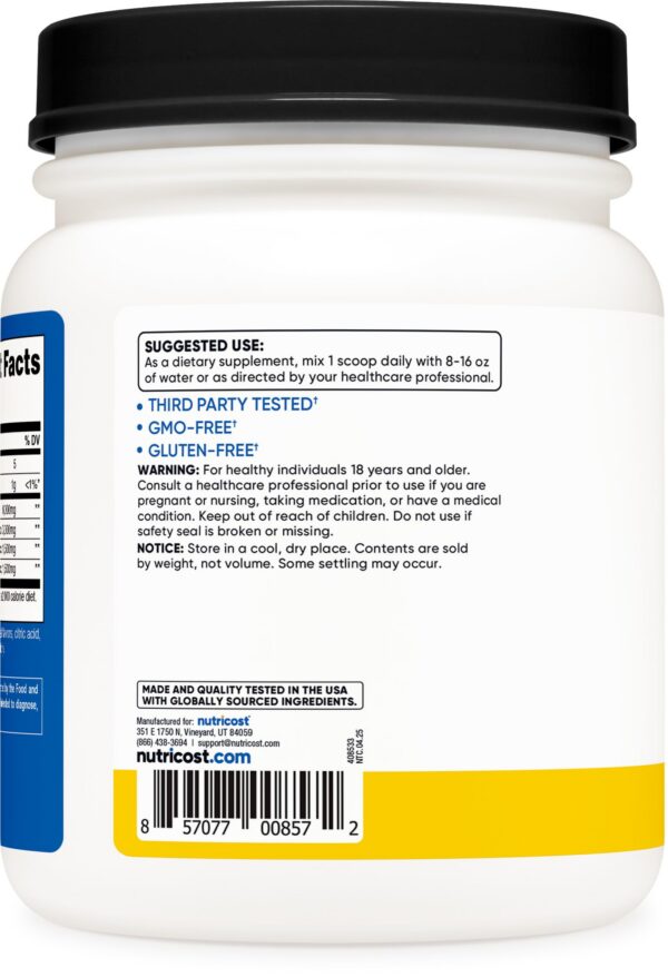 Version 1.0.0 Nutricost BCAA Piña polvo frasco