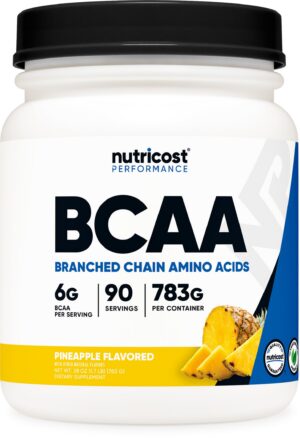 Nutricost BCAA Piña polvo frente