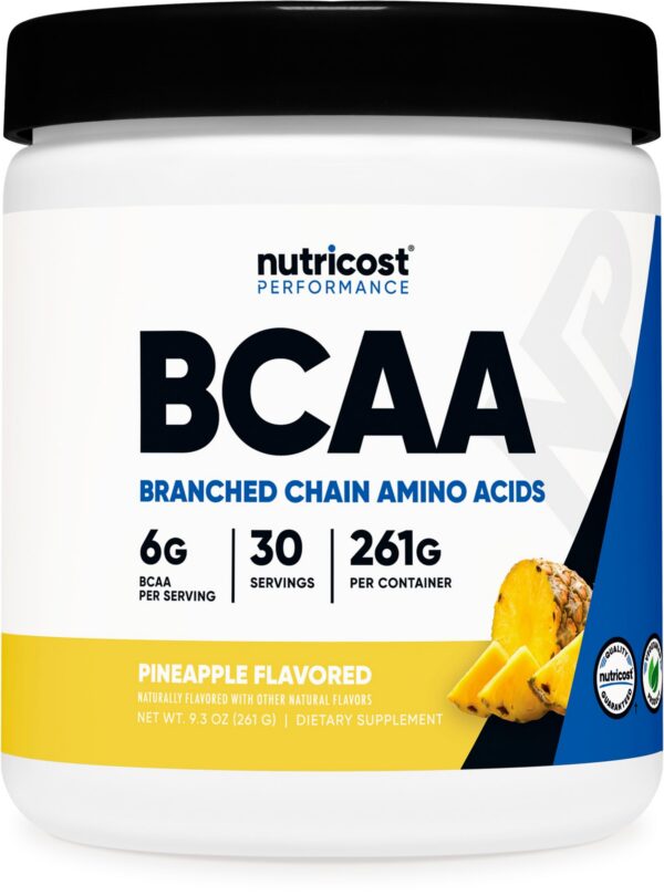 Version 1.0.0 Frasco de Nutricost BCAA Piña 30 porciones