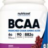 Version 1.0.0 Polvo BCAA Nutricost sabor uva front label