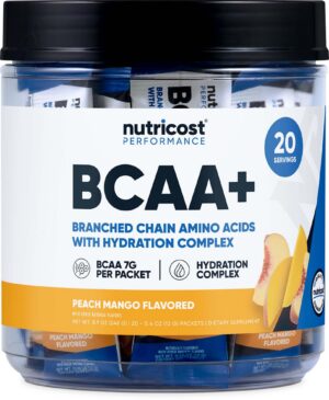Version 1.0.0 Frasco Nutricost BCAA+ Hidratación Durazno Mango