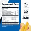 Etiqueta Nutricost BCAA+ Hidratación Durazno Mango
