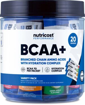 Version 1.0.0 Nutricost BCAA+ Hydration sticks frente