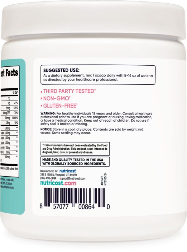 Version 1.0.0 Frasco de BCAA para mujeres 30 porciones