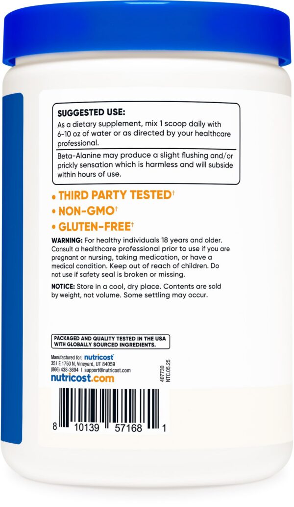 Frasco puro de beta alanina