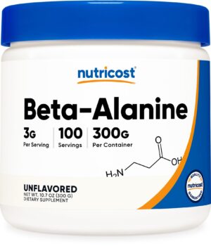 Nutricost beta alanina polvo frasco frontal