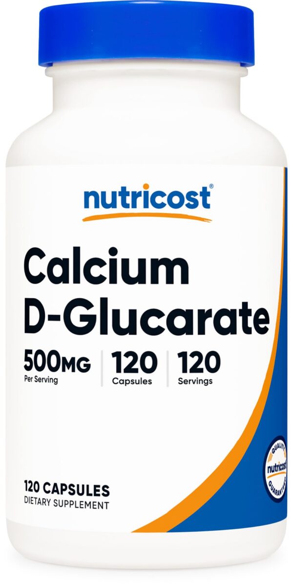 Version 1.0.0 Nutricost Calcium D-Glucarate botella frontal