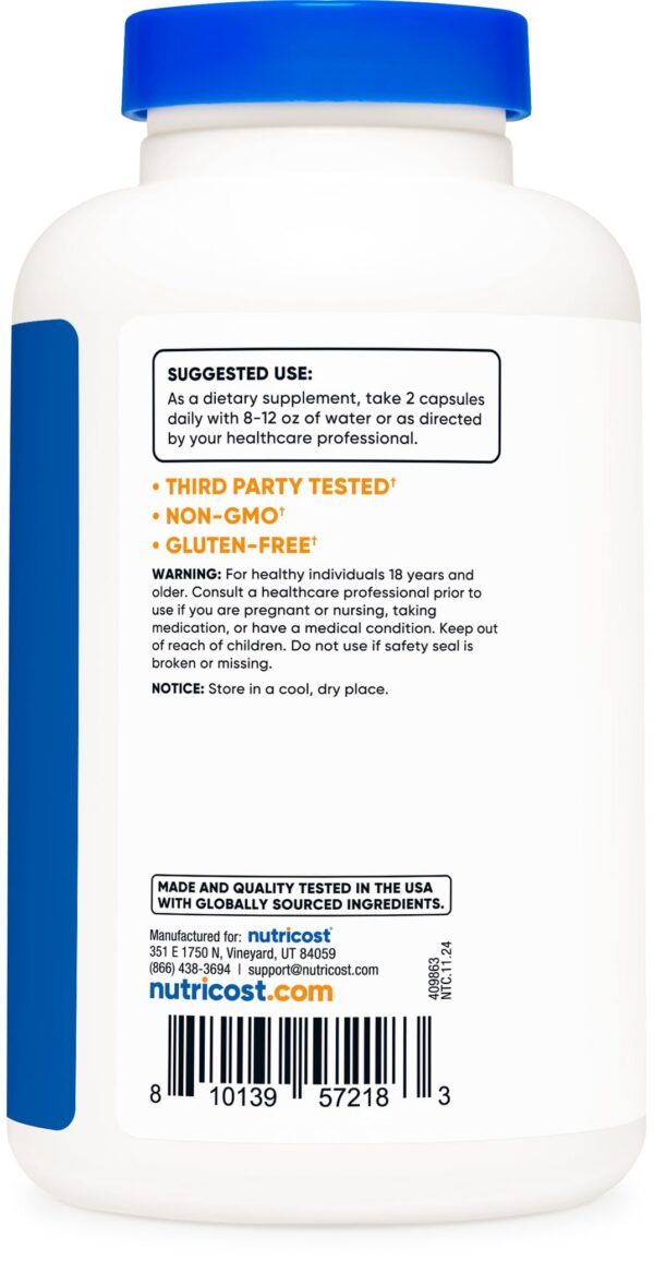 Nutricost cápsulas alta calidad en instalación certificada