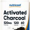 Nutricost carbón activado 520mg botella 120 cápsulas
