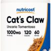 Nutricost Cat's Claw botella de 120 cápsulas