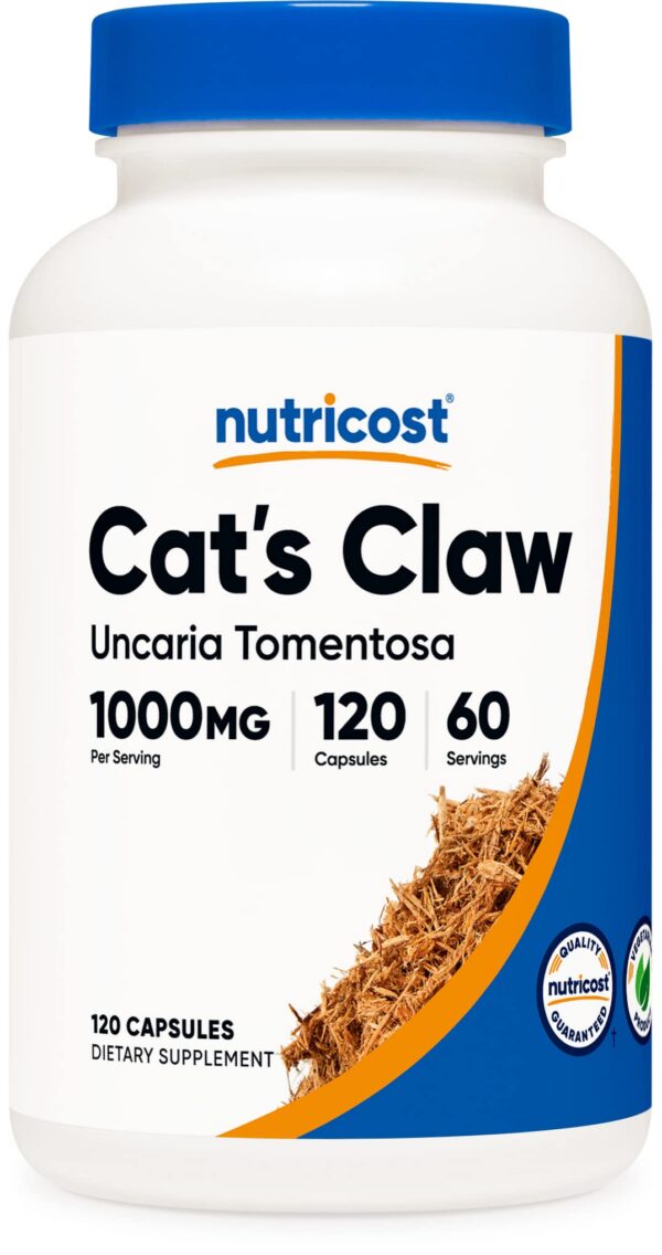 Nutricost Cat's Claw botella de 120 cápsulas