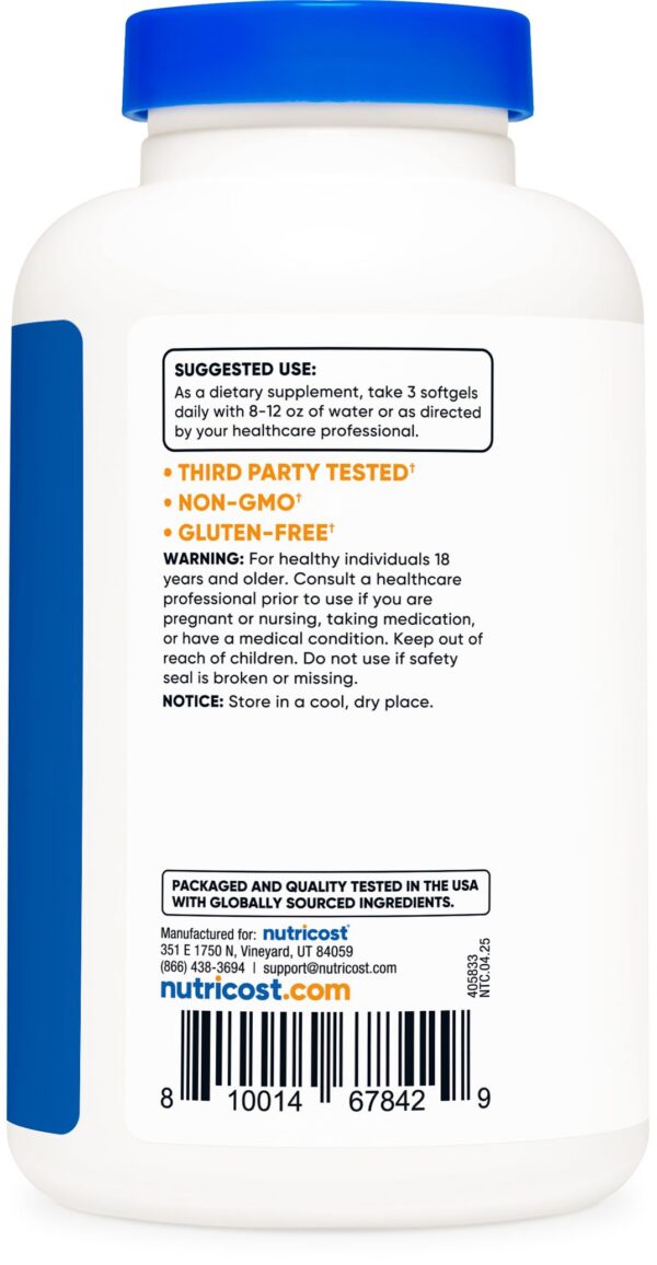 Version 1.0.0 CLA softgels bottle view