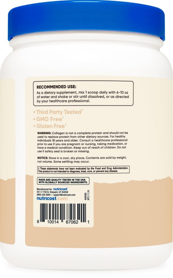 Envase de colágeno en polvo