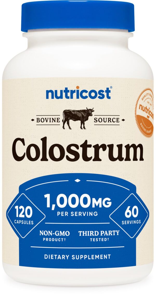 Colostro Nutricost en frasco